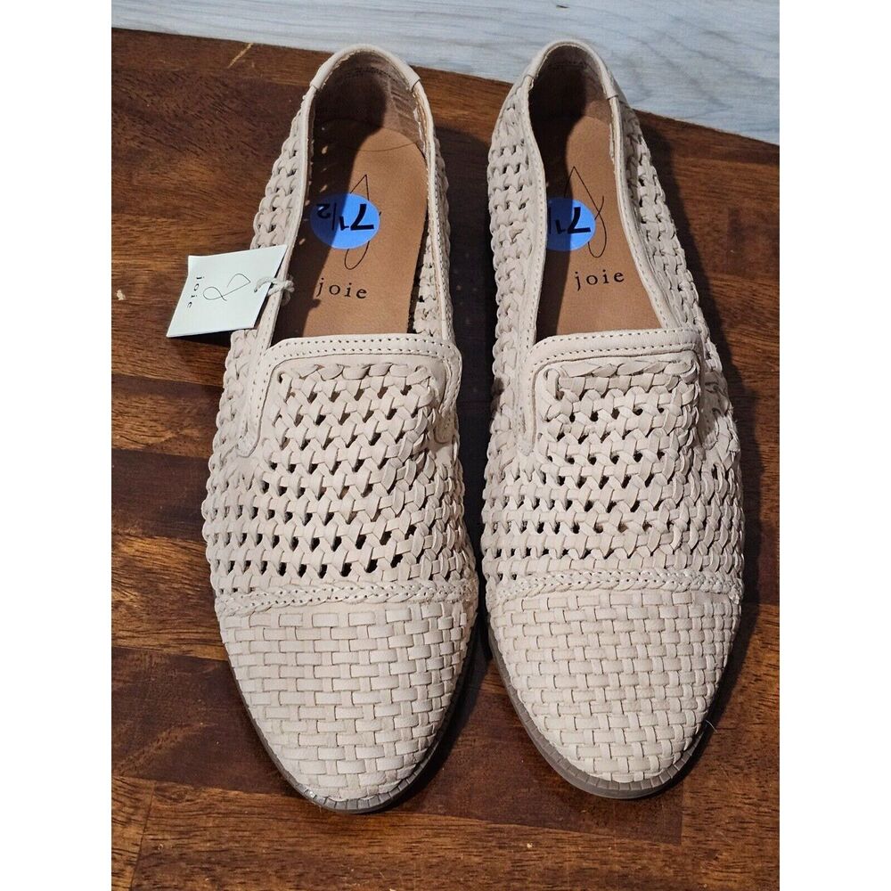 NEW Joie -Saks Fifth Avenue -Women's Woven Leather Pointy Toe Flats Sz 7.5 - Picture 3 of 5